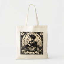 Weird Girls Club Gothic Art Nouveau Tote Bag