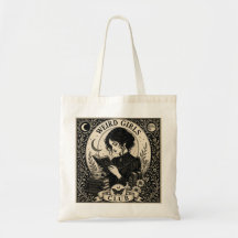 Weird Girls Club Gothic Art Nouveau Tote Bag