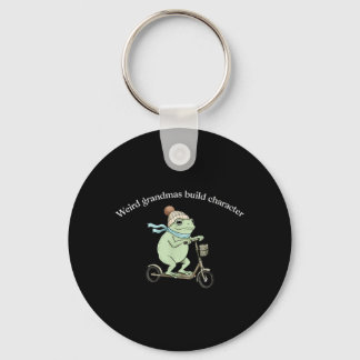 Weird Grandmas Build Character Funny Frog S Key Ring