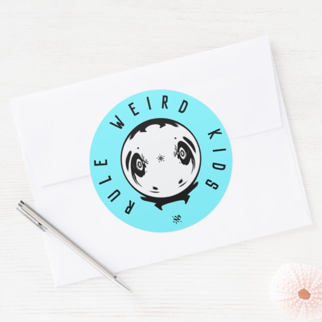 Weird Kids Rule Sticker – Funny Weirdness Motto (Envelope)