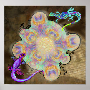 Weird Lizards Poster