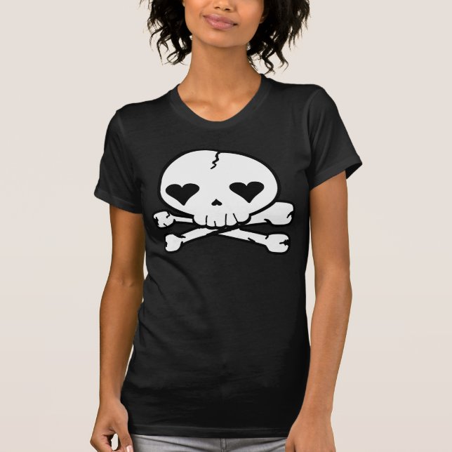 Weird Skull Goth Kawaii Style T-Shirt (Front)