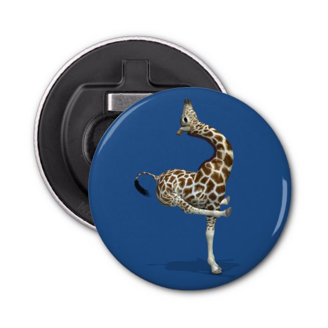 Weird Sportive Giraffe Bottle Opener (Front)