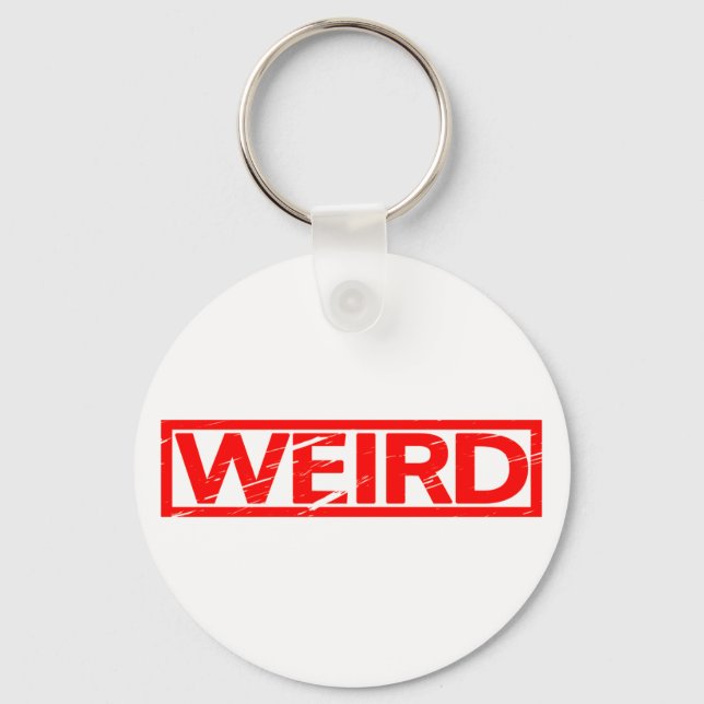 Weird Stamp Key Ring (Front)