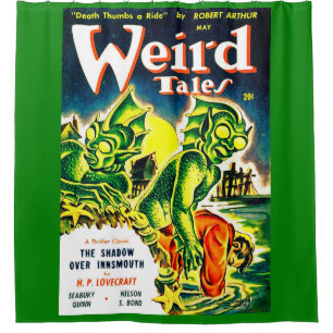Weird Tales May 1942 cover print Shower Curtain