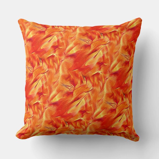 Weird texture satin tone, reddish golden cushion (Front)