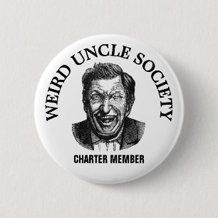 Weird Uncle Society Vintage Button