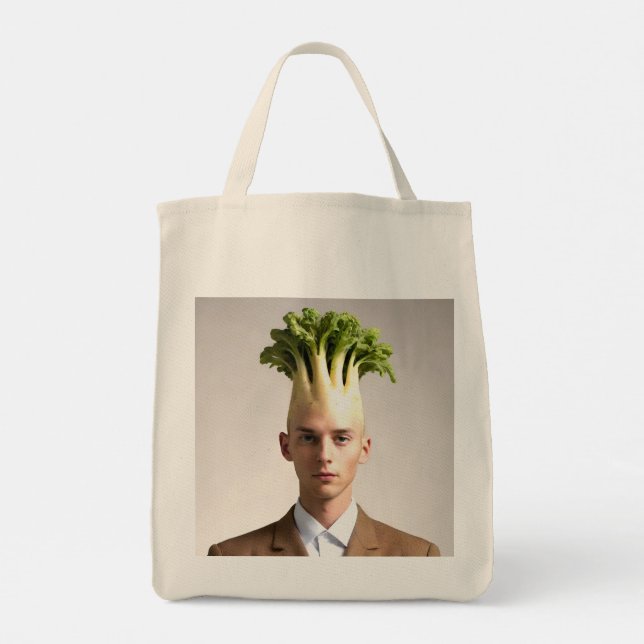 Weird Vegetable Dude Tote Bag (Back)
