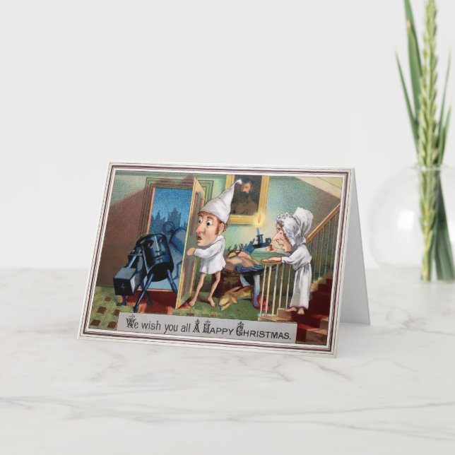Weird Victorian Christmas Card  (Front)
