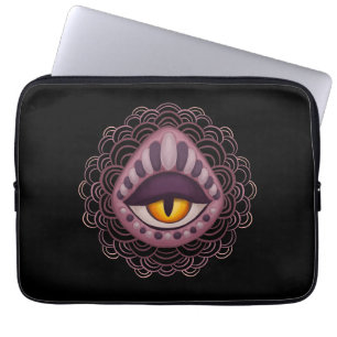 Weird Whimsical Spooky Eye Laptop Sleeve