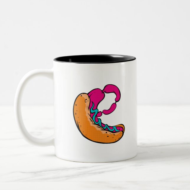 Weird Wiener Two-Tone Coffee Mug (Left)