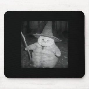 Weird Wizard Cat Meme Shirt _ Vintage Soky Design  Mouse Pad