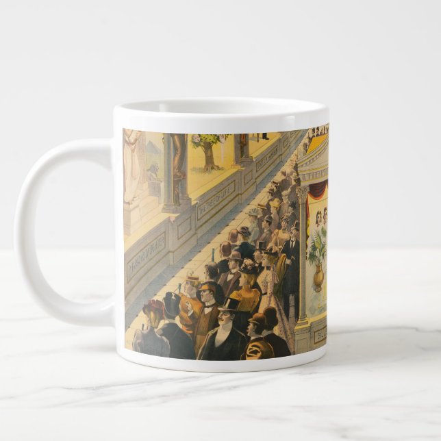 Weird & Wonderful Supernatural Illusions In Hall Large Coffee Mug (Left)