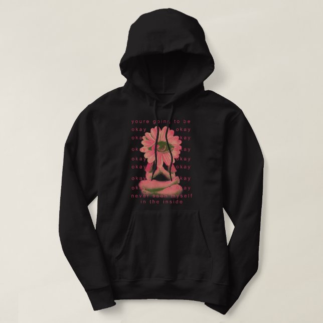 Weirdcore Aesthetic Clothes Alt Indie Dreamcore Ey Hoodie (Design Front)
