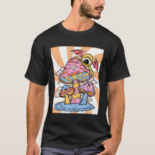 Weirdcore Aesthetic Kawaii Mushroom Cottagecore T-Shirt