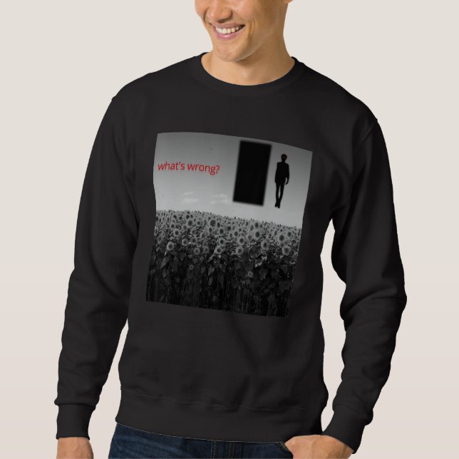 Weirdcore Aesthetic Strangecore Creepy Shadow Drea Sweatshirt (Front)