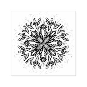 Weirdcore Eyes - Goblincore Mushroom Botanical Self-inking Stamp