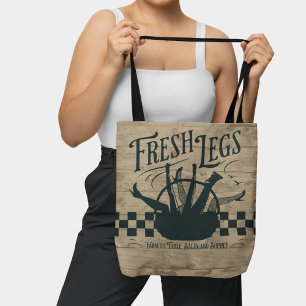 Weirdcore Farmers Market Wood Grain Vintage Style Tote Bag