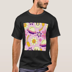 Weirdcore Kidcore Aesthetic Trippy Smile Happy Fac T-Shirt