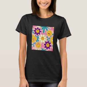 Weirdcore Kidcore Aesthetic Trippy Smile Happy Fac T-Shirt
