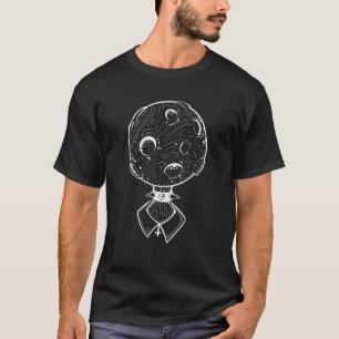 Weirdcore Moon Head Nu Goth Aesthetic Cosplay Obje T-Shirt