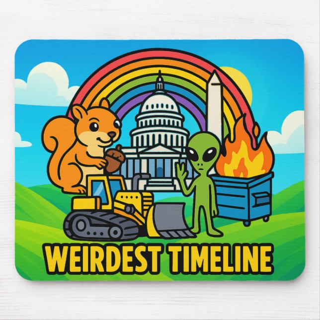 Weirdest Timeline Mousepad by Phil Elmore (Front)