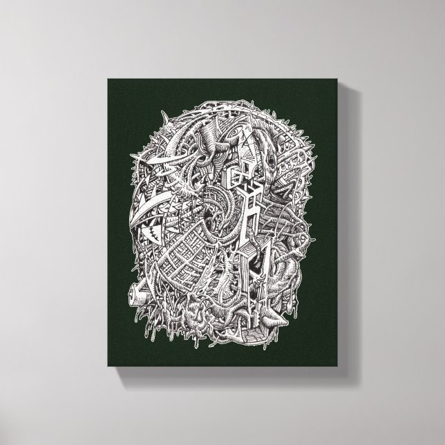Weirdhead by Brian Benson Canvas Print (Front)