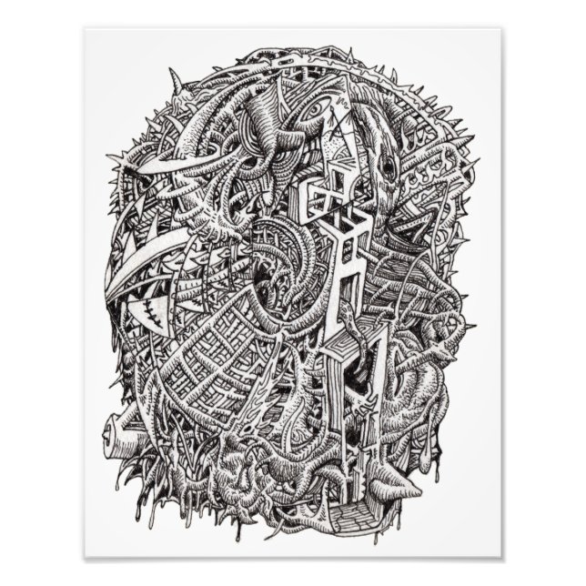 Weirdhead, by Brian Benson, photo print (Front)