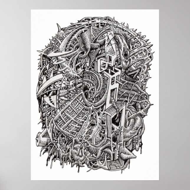 Weirdhead, by Brian Benson, poster (Front)