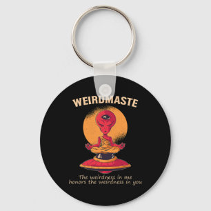 Weirdmaste Definition Alien Monk Ufo Yoga Meditati Key Ring