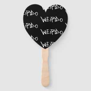 Weirdo Punk Style Weird Emo Goth Heavy Metal Hand Fan