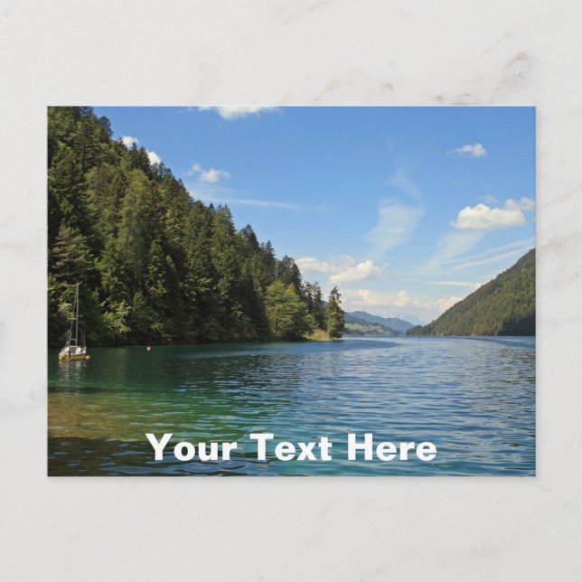 Weissensee, Austria customizable Postcard (Front)