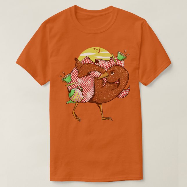 Weka at a picnic T-Shirt (Design Front)