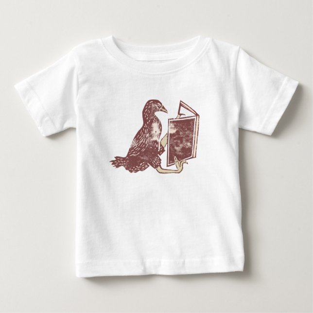Weka Bird Reading a book Baby T-Shirt (Front)