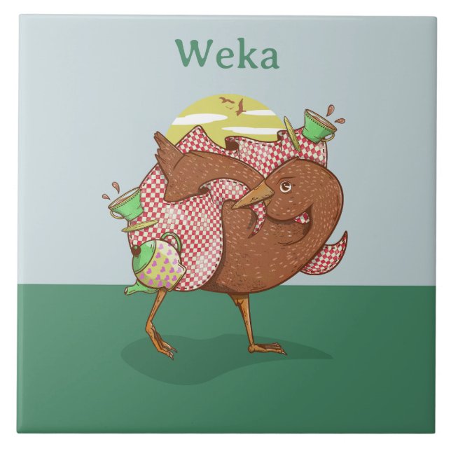 Weka New Zealand Bird Tile (Front)