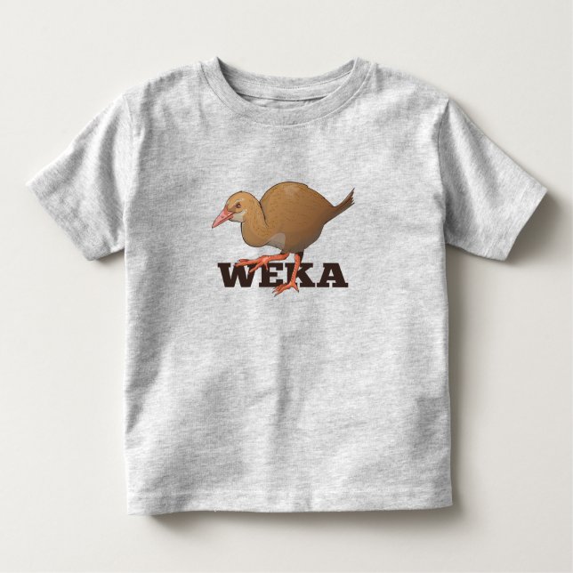 Weka New Zealand Bird Toddler T-Shirt (Front)
