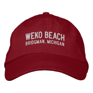 Weko Beach Michigan Embroidered Hat