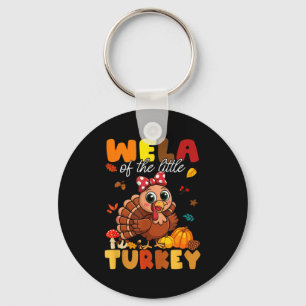 Wela Of The Little Turkey Thanksgiving Baby Shower Key Ring