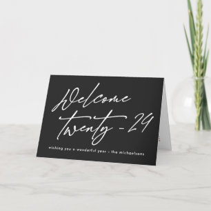 Welcome 2024 Calendar with Photos Holiday Card