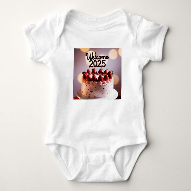 Welcome 2025 baby bodysuit (Front)