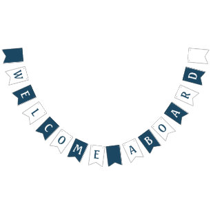 Welcome Aboard Bunting Flag