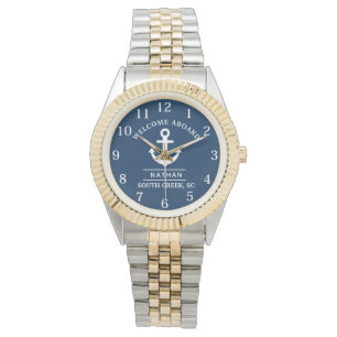 Welcome Aboard Custom Name Watch