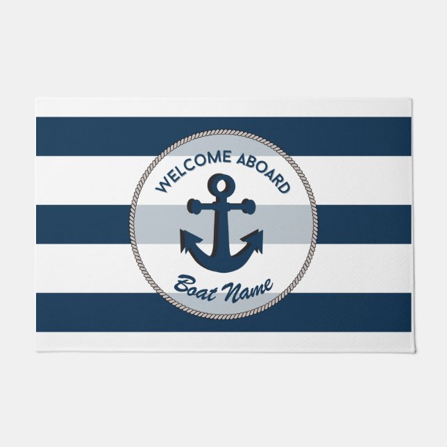 Welcome Aboard Customisable Doormat (Front)