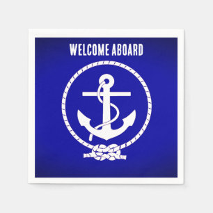 Welcome Aboard Paper Party Napkins
