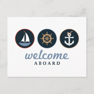 Welcome Aboard Postcard