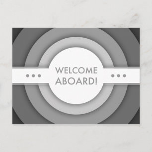 welcome aboard (retro) postcard