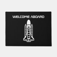 Welcome aboard space rocket launch pad