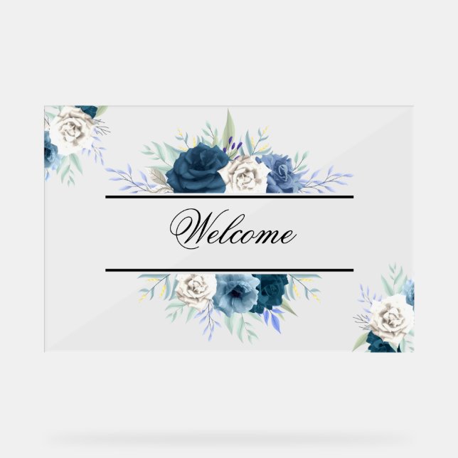 Welcome Acrylic Sign (Front)