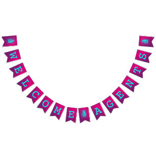 WELCOME AGENTS BUNTING FLAGS