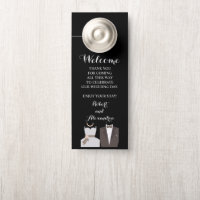 Welcome and Do not Disturb Wedding Bride & Groom